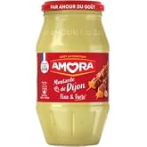 Amora Moutarde De Dijon Fine Et Forte 430g (Amora Dijon Strong Mustard 430g)