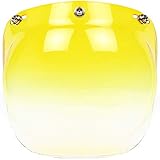 Bubble Shield Visor for 3-Snap Open Face Helmets