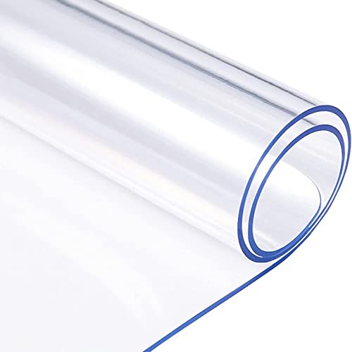 Beauenty Clear Table Protector,1.5mm Thick Rectangular Clear Desk Pad Mat,Plastic Table Cover,PVC Clear Desk Cover Protector,Non-Slip Desk Pad, Table Protector For Dining Room Table,Office(60x120CM)