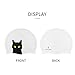 BALNEAIRE Swim Cap Women Waterproof Swimming Cap for Long Hair with Cat Printed
