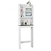Yaheetech Over The Toilet Cabinet, Space-Saving Bathroom Cabinet w/Adjustable Shelves, 7.4in D x 23.2in W x 68.9in H