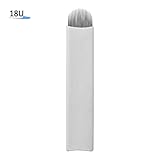 Tattoo Microblading Permanent Makeup Tattoo Needle Manual Eyebrow Tattoo Microblade 100pcs 18 U Sharp Tattoo Blade Needles