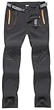 TBMPOY Men’s Outdoor Quick Dry Hiking Mountain Cargo Pants Zipper Pockets