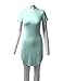 BILY Women's Casual Round Neck Jersey Slim Fitting Mini Dolphin T-Shirt Dress