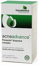 Futurebiotics Acneadvance, Praventin Bioactive Complex Vegetarian Tablets 90 ea