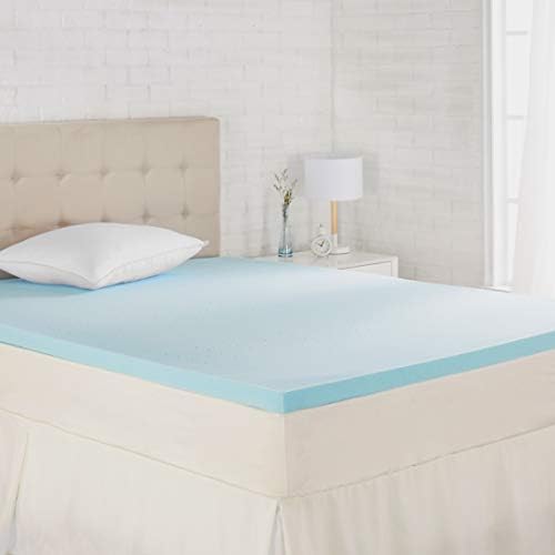 Amazon Basics Cooling Gel Infused Memory Foam Mattress Topper Ventilated Certipur Us Certified Foam 2 Inch Queen Amzon