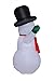Homegear Christmas 6ft Inflatable Snowman for Indoor/Outdoor Use with LED Lightse w/LED Lights