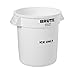 Rubbermaid Commercial Brute Ice-Only Trash Can Container, 10-Gallon, White