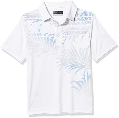 PGA TOUR Boys’ Short Sleeve Asymmetrical Polo Shirt