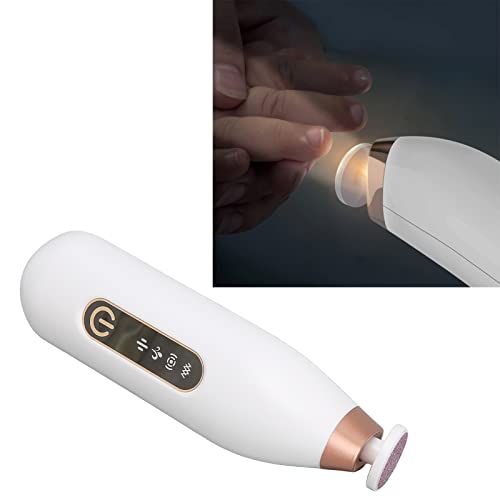 Cortaúñas para Bebés Lima de Uñas Eléctrica Mini Molinillo de Uñas Eléctrico Portátil para Bebés de bajo Ruido con Luz Nocturna para Niños Adultos, corta uñas bebe, lima para bebe accesorios de bebe | Recargable USB, ABS Seguro, Portátil, luz Nocturna, Regalo para Bebe Recien Nacido, Apta Bebés y Adultos, Blanco