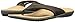 Spenco Men's Yumi Leather Sandal, Dark Brown, 11