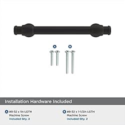 Amerock | Cabinet Pull | Matte Black | 3-3/4 inch