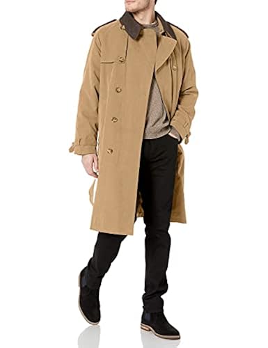 LONDON FOG Men's Iconic Trench Coat, Chino, 36 in Kenya Whizz