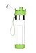 Bottom Loading Fruit Infuser Water Bottle (OneClick Open Lid) - BPA Free Tritan Plastic - Leak Proof - 24oz - Infusion Recipe eBook Included (Green)