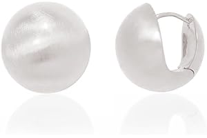 WQJIFV Half Ball Stud Earrings for Women Gold Ball Earring Mattle Gold Plated Brushed Button Earrings for Women Fashion Vintage Drop Round Ball Earrings