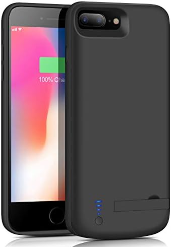 musttrue Battery Case for iPhone 6s Plus/6 Plus/8 Plus/7 Plus, 8000mAh Portable Rechargeable Charging Case for iPhone 6 Plus/6s Plus/8 Plus/7 Plus (5.5 inch) Protective Charger Case-Black