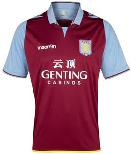 2012-13 Macrom Aston Villa Home Football Soccer Jersey Shirt Large