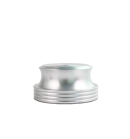 BIKO Schallplattengewicht Record Weight für Plattenspieler aus Aluminium (Silber, Gewicht: 422g)