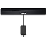 Liger ANT-SLIMSTAND-FBA Amplified HDTV Antenna with Built-in Power Supply and 10 Feet Coax Cable - 50 Miles Range