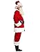 WHOBUY Men's Deluxe Santa Suit 11pc. Christmas Adult Professional Santa Claus Outfit Xmas XL