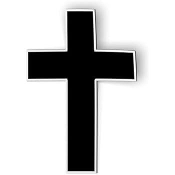 AK Wall Art Cross Simple Black Faith - Magnet - Car Fridge Locker - Select Size