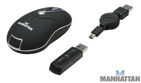 Manhattan Products Wireless Optical Mini Mouse