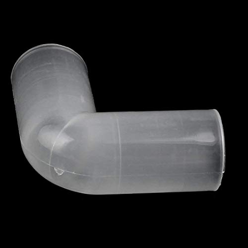 LDEXIN 4pcs Plastic Aquarium Fish Tank Right Angle L Shaped 90 Degree Tube Elbow Fitting Pipe Connectors