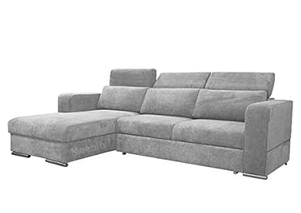 E Meubles Canapé Dangle Convertibles 4 Place Tissu Gris