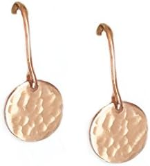Rose Gold Disc Earrings