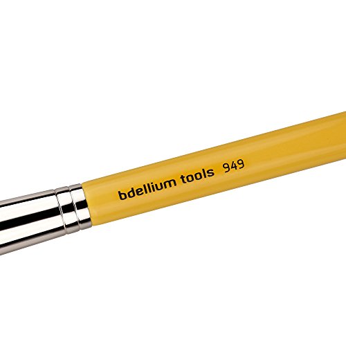 Bdellium Tools Studio Line Pointed Foundation Brush, Yellow