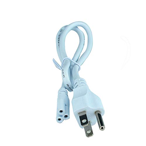 T5 T8 LED Integrated LED Tube Power Wire Cable with On/Off Switch 3 Prong Plug (5ft 1-Pack US Plug Cord)