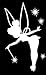 Tinkerbell Decal Vinyl Sticker|Cars Trucks Vans Walls Laptop| White |5.5 x 3 in|LLI298