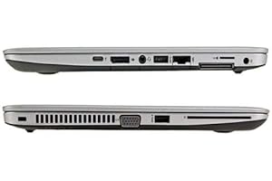 HP EliteBook 840 G3 Intel Core i5-6300U X2 2.4GHz 8GB 500GB SSD 14in, Silver (Renewed)