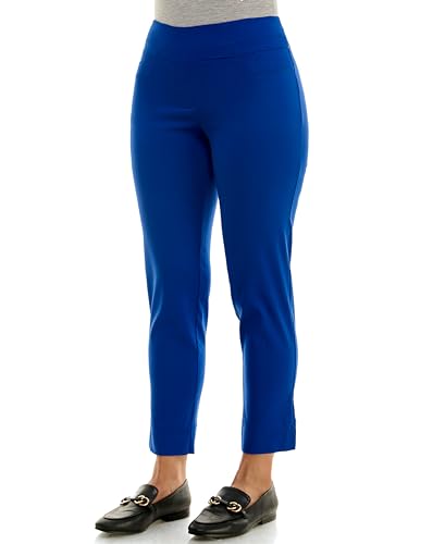 Zac & Rachel Women's Petite Pull-On Ankle Length Pants with Millennium Fabric,…