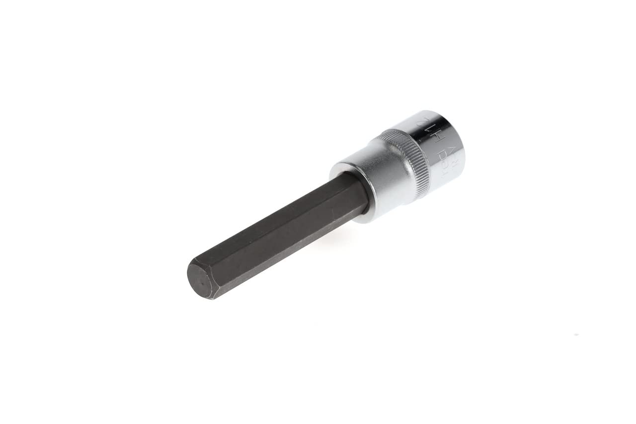 GEDORE red Screwdriver bit socket long hex, 12 mm AF, 1/2" 12.5 mm, Screwdriver bit socket, Tool, R62551219, Steel