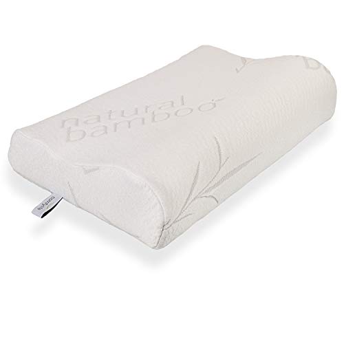Bamboo Memory Foam Contour Pillow A Firm Flexible Therapeutic