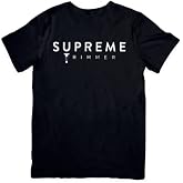 Supreme Trimmer Cotton Comfortable Everyday Wear T-Shirt Black, Small