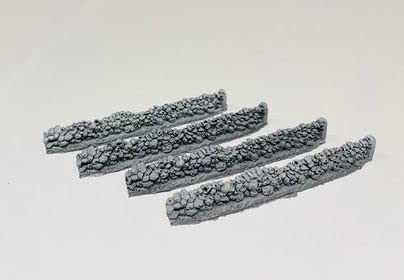 Javis Rough Dry Stone (Farm) Wall - N Gauge/1:148 Scale - Pack of 4 (PW2N)