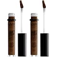NYX PROFESSIONAL MAKEUP Can't Stop Won't Stop Contour Concealer, 24h Full Coverage Matte Finish - Walnut (Pack of 2)