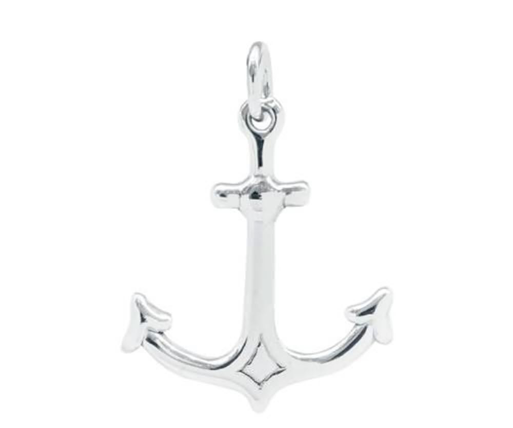 TreasureBay Men's Silver pendant | 925 Sterling Silver Anchor Pendant for Women and Men – Nautical Symbol Sea Lover Gift