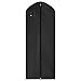 MaidMAX 60 Inches Extra Long Garment Bag Suit Garment Cover with a Transparent Label Holder, Zipper and Inside Pocket, Black