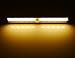Hotenda Wireless Motion Sensing Closet Cabinet LED Night Light/Stairs Light/Step Light Bar with Magnetic Strip DIY Stick-on Anywhere Portable (Battery Operated) - Silver (Soft white)