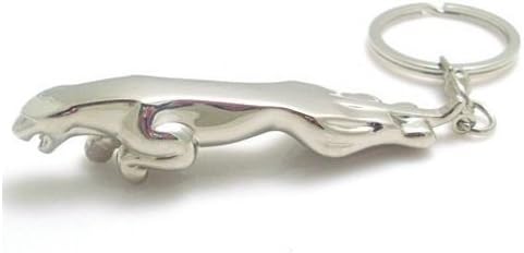 Jaguar Silver Metallic Keychain