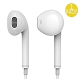 iPhone Earbuds, CN-MD iPhone Headphones with Mic and Remote Control for iPhone 6s 6 5s Se 5 5c 4s Plus iPod iPad (White)