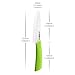 Ceramic Chef Knife, CUSIBOX Ultra Sharp Professional 6-Inch Ceramic Kitchen Chef's Knife with Sheath Cover (Green) …