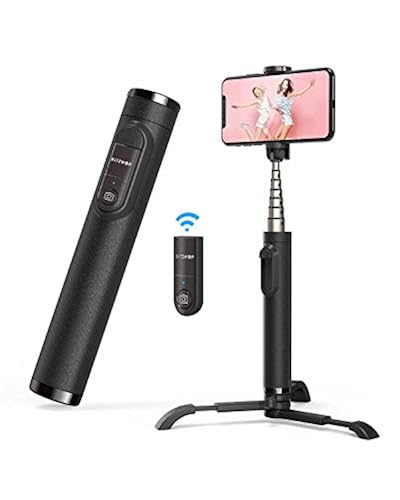 Selfie Stick Tripod, BlitzWolf Extendable Phone Tripod Lightweight