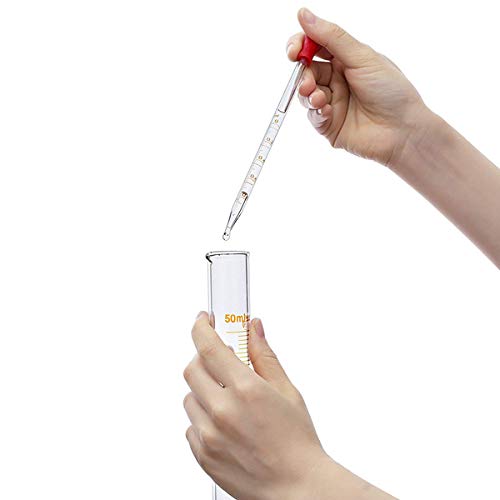 TOOGOO Glass Graduated Measuring Cylinder Set 100Ml 50Ml 25Ml 10Ml With 2 Glass Stirring Rod And 2 Dropper - Thumbnail 6