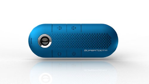 SuperTooth CRYSTAL BLUE Hands-Free Wireless Bluetooth Visor Car Kit Speakerphone - Retail Packaging - Thumbnail 3