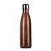 LIVEUP SPORTS 500ml Water Bottle, 17oz Double Wall Vacuum Insulated Stainless Steel Water Bottle Cup with Black Portable Bag Perfect for Outdoor Sports Camping Hiking Cycling Picnic (Dark Wood)