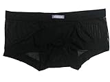Semboon Men's Transparent Soft Mesh Cock Sheath Boxer Briefs Trunks Underwear Black XXL